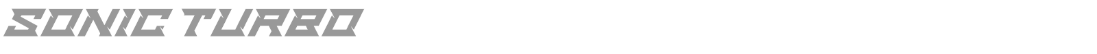 Sonic Turbo font preview